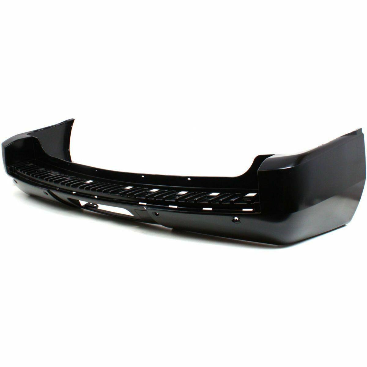 2009-2013 Cadillac Escalade Hybrid Rear Bumper Primed Denali/Ltz With Sensor Hole , GM1100784. OEM-quality exterior component.
