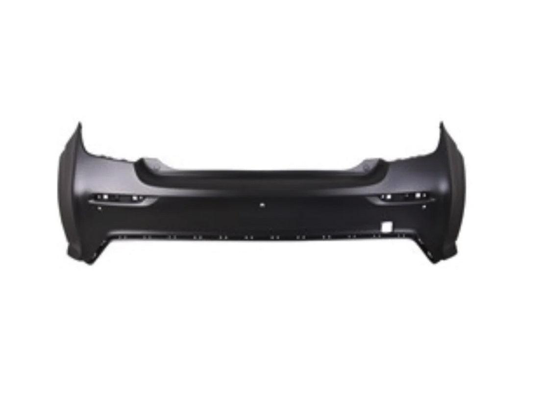 2017-2020 Chevrolet Sonic Hatchback Rear Bumper Primed With Sensor/Remote Start , GM1100A06. OEM-quality exterior component.