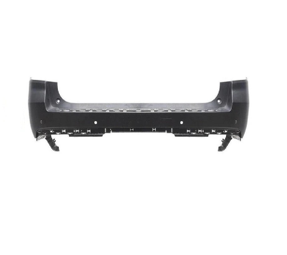 2021-2023 Chevrolet Suburban Rear Bumper Primed With Blind Spot/Sensor , GM1100A43. Angle view for visual reference.