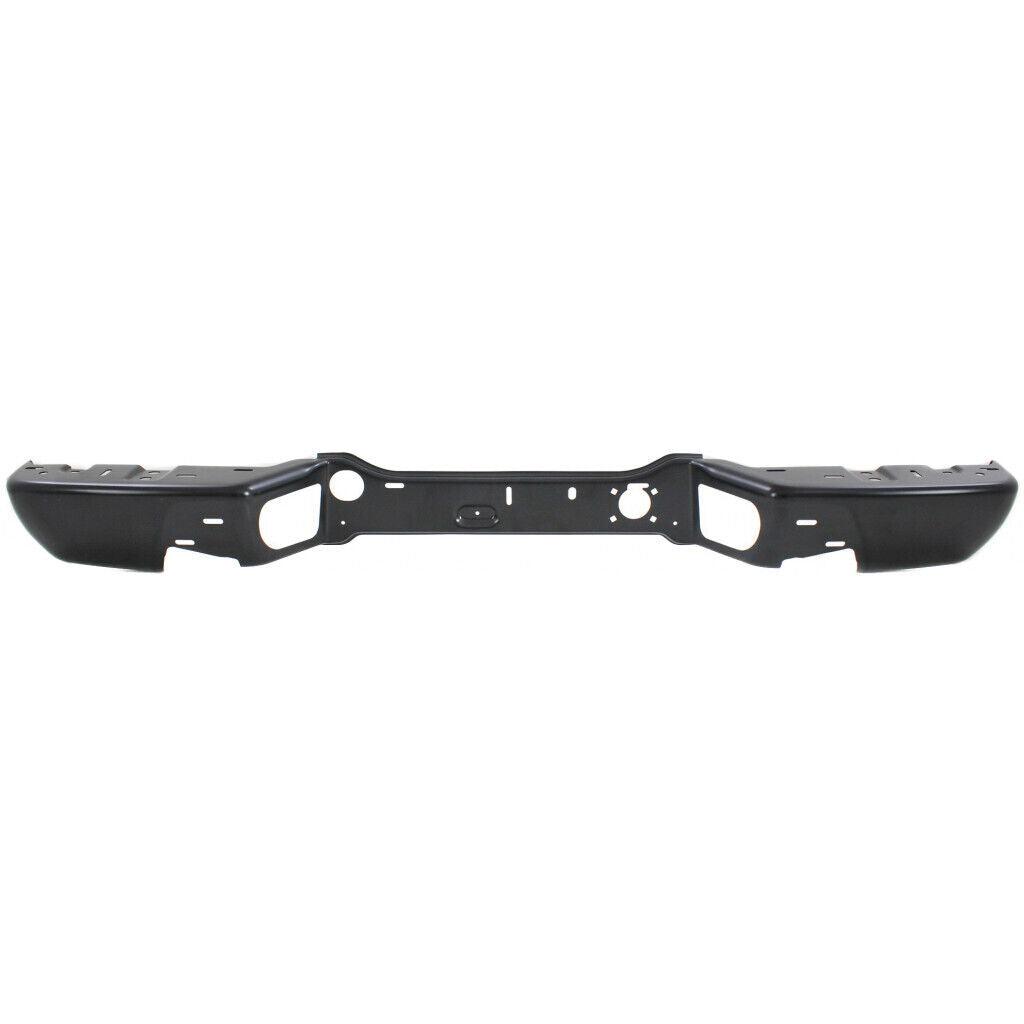 2004-2012 Chevrolet Colorado Bumper Rear Black Without Tow Pkg , GM1102550. Designed for OEM alignment.