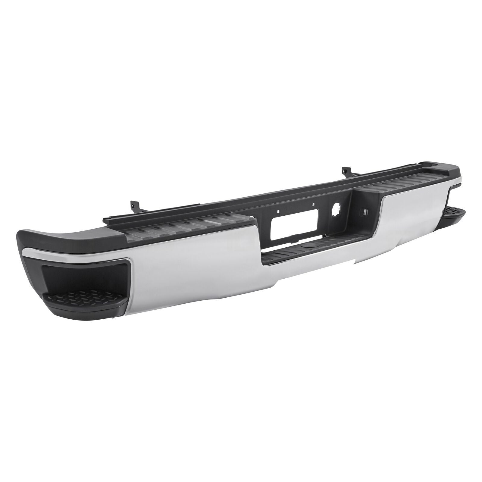 2015-2019 Chevrolet Silverado 2500 Rear Bumper Assy Chrome Without Sensor , GM1103182. Professional-grade auto body part.