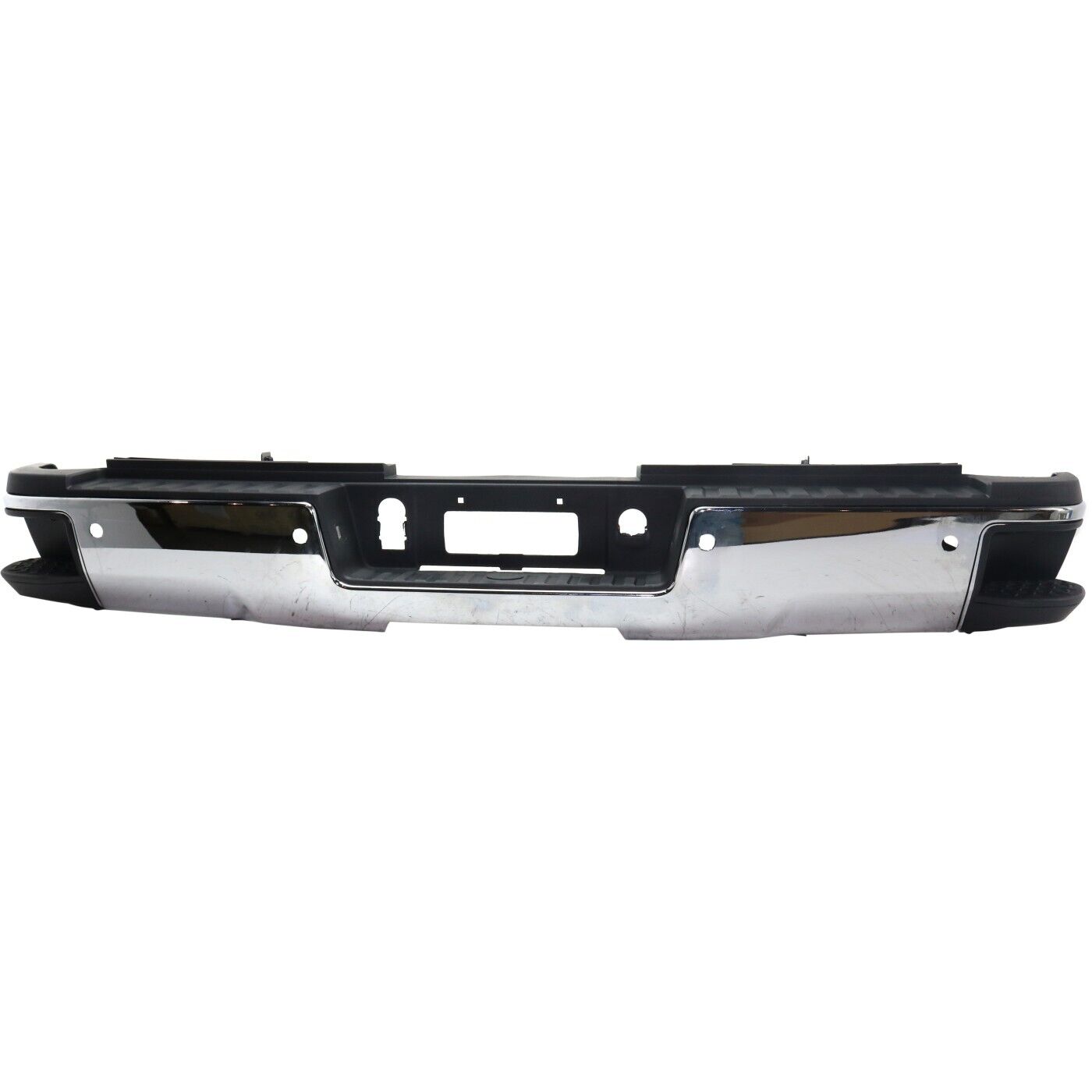 2015-2019 Chevrolet Silverado 3500 Rear Bumper Assy Chrome With Sensor , GM1103189. Precision fitment for collision repair.