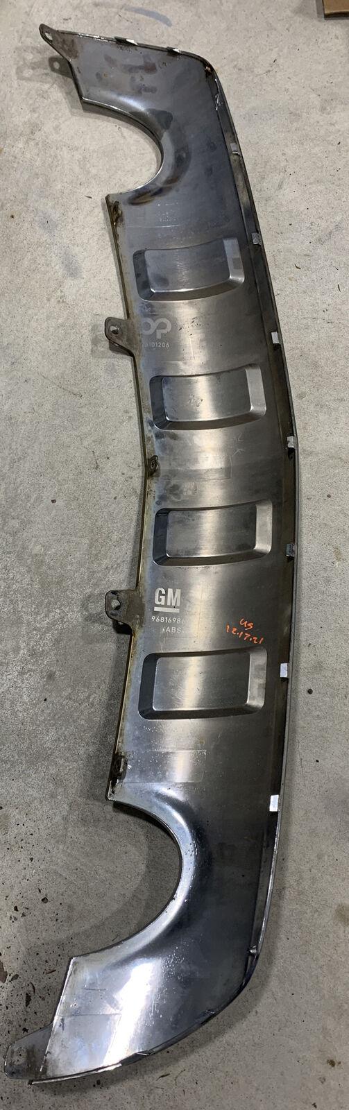 2012-2015 Chevrolet Captiva Bumper Skid Plate Rear Chrome With Dual Exht , GM1144107. OEM-style replacement.