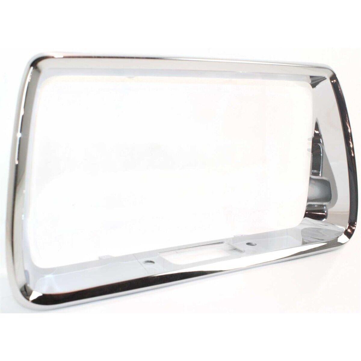 2008-2010 Chevrolet Malibu Hybrid License Plate Bracket Rear Chrome , GM1168100. Angle view for visual reference.