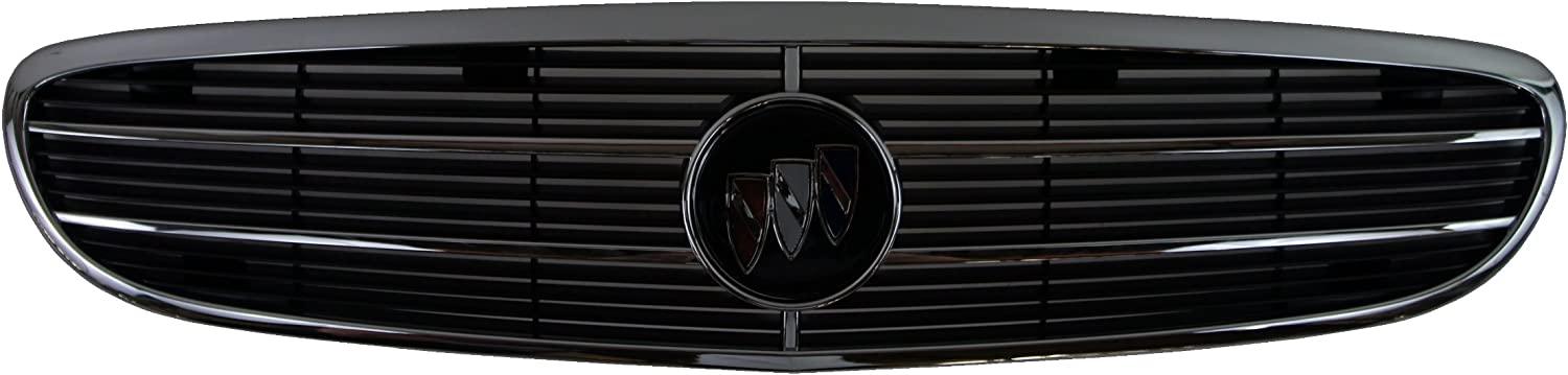 1997-2004 Buick Regal Grille Chrome/Black Ls , GM1200408. Durable and impact-resistant.