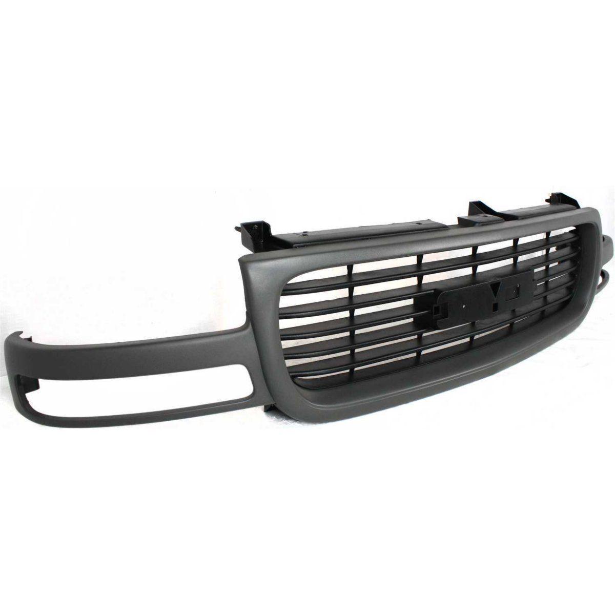 2000-2005 Gmc Yukon Grille Black Horizontal Bars With Textured Gray Frame , GM1200429. High-quality aftermarket part.