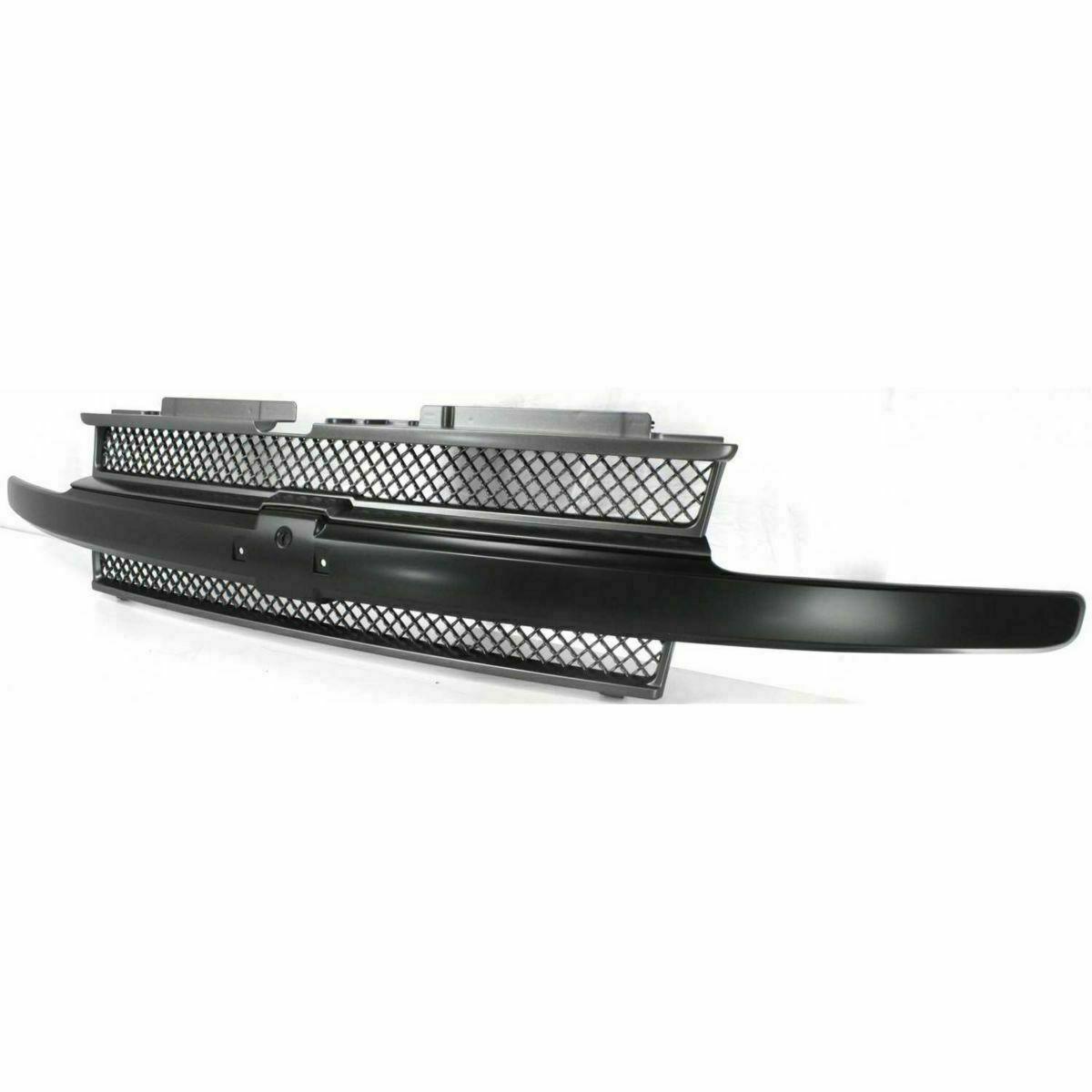 2002-2009 Chevrolet Trailblazer Grille With Black Mold Without H/L Washers , GM1200470. Durable and impact-resistant.