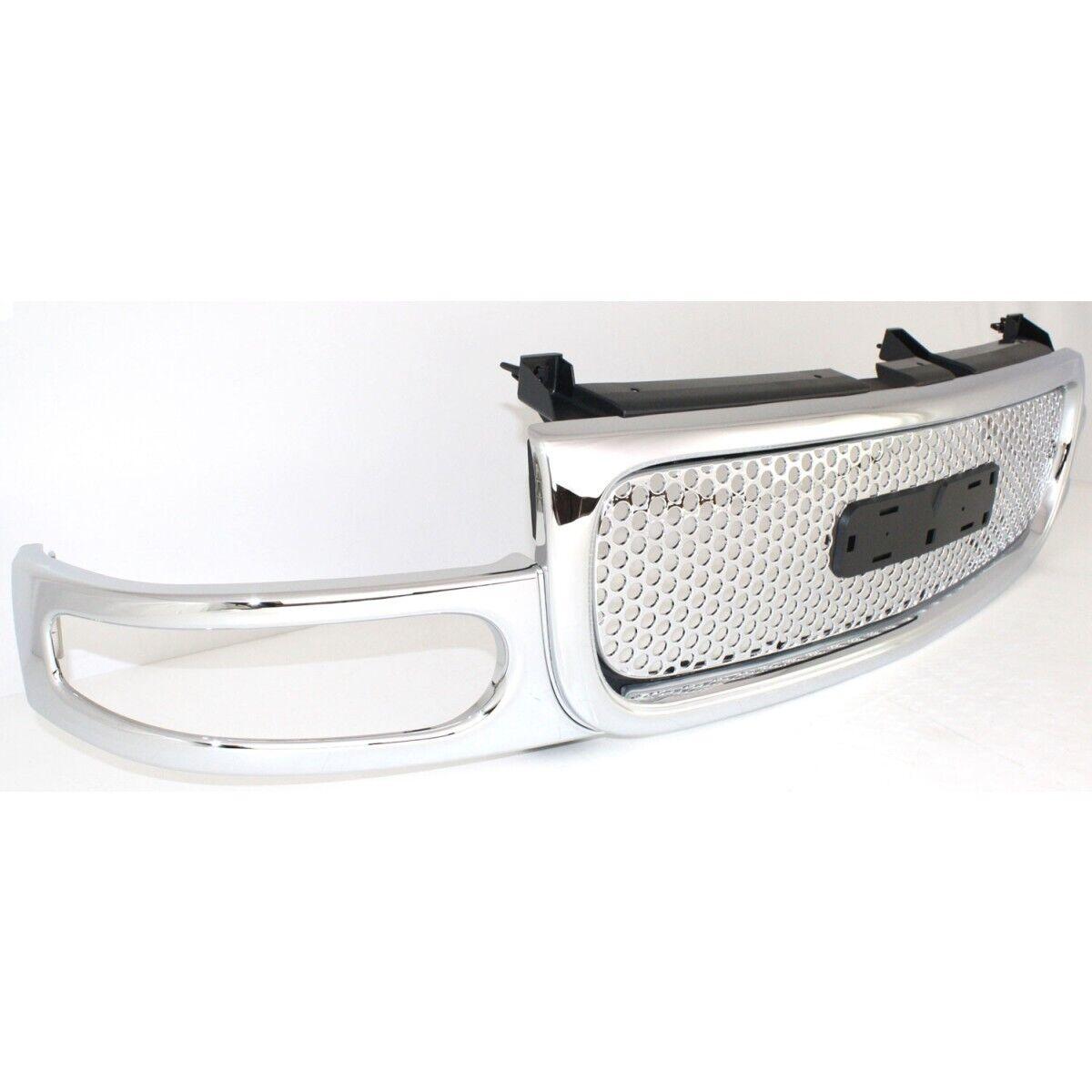 2003-2007 Gmc Denali 1500 Grille Assy (Chrome Slv) Denali , GM1200510. High-strength and long-lasting.