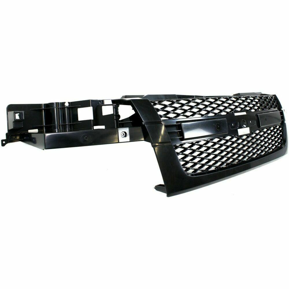 2004-2009 Chevrolet Colorado Grille Dark Grey Textured Frame Without Moulding , GM1200560. Factory-style replacement part.