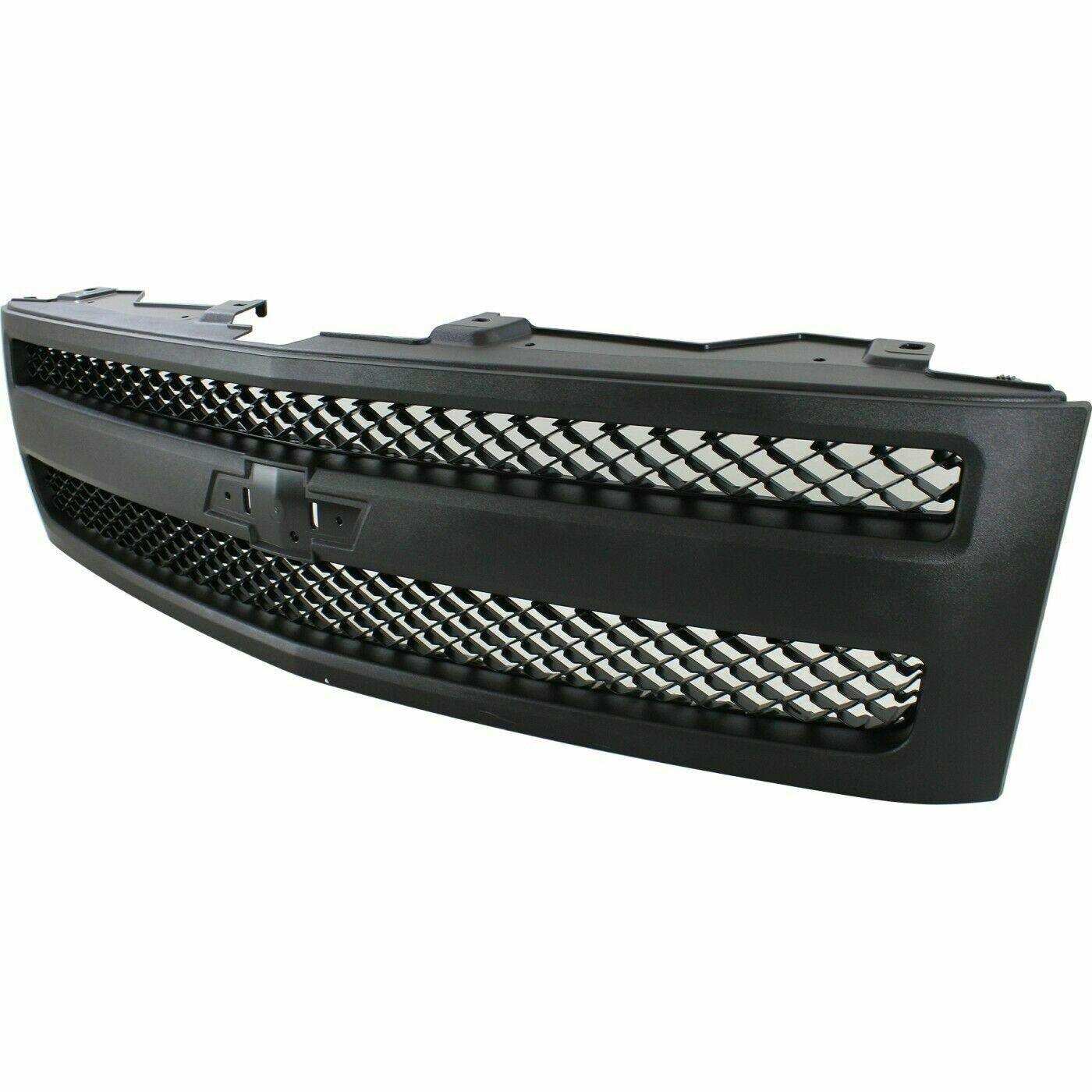2009-2013 Chevrolet Silverado Hybrid Grille Painte Black , GM1200578. High-quality aftermarket part.