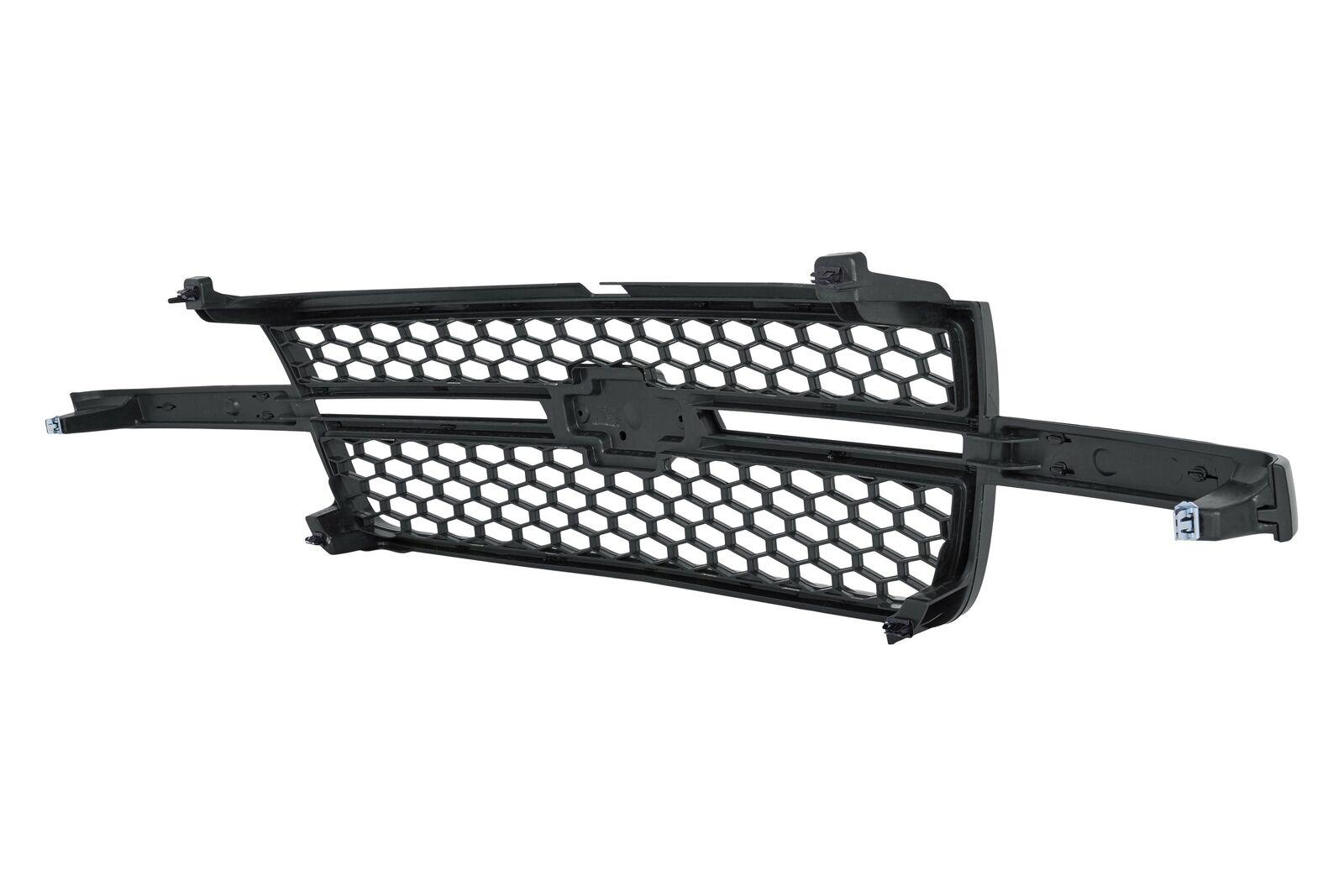 2005-2007 Chevrolet Silverado Hybrid Grille Black Frame With Black Honeycomb Ss Model , GM1200586. Exact fit for vehicle restoration.