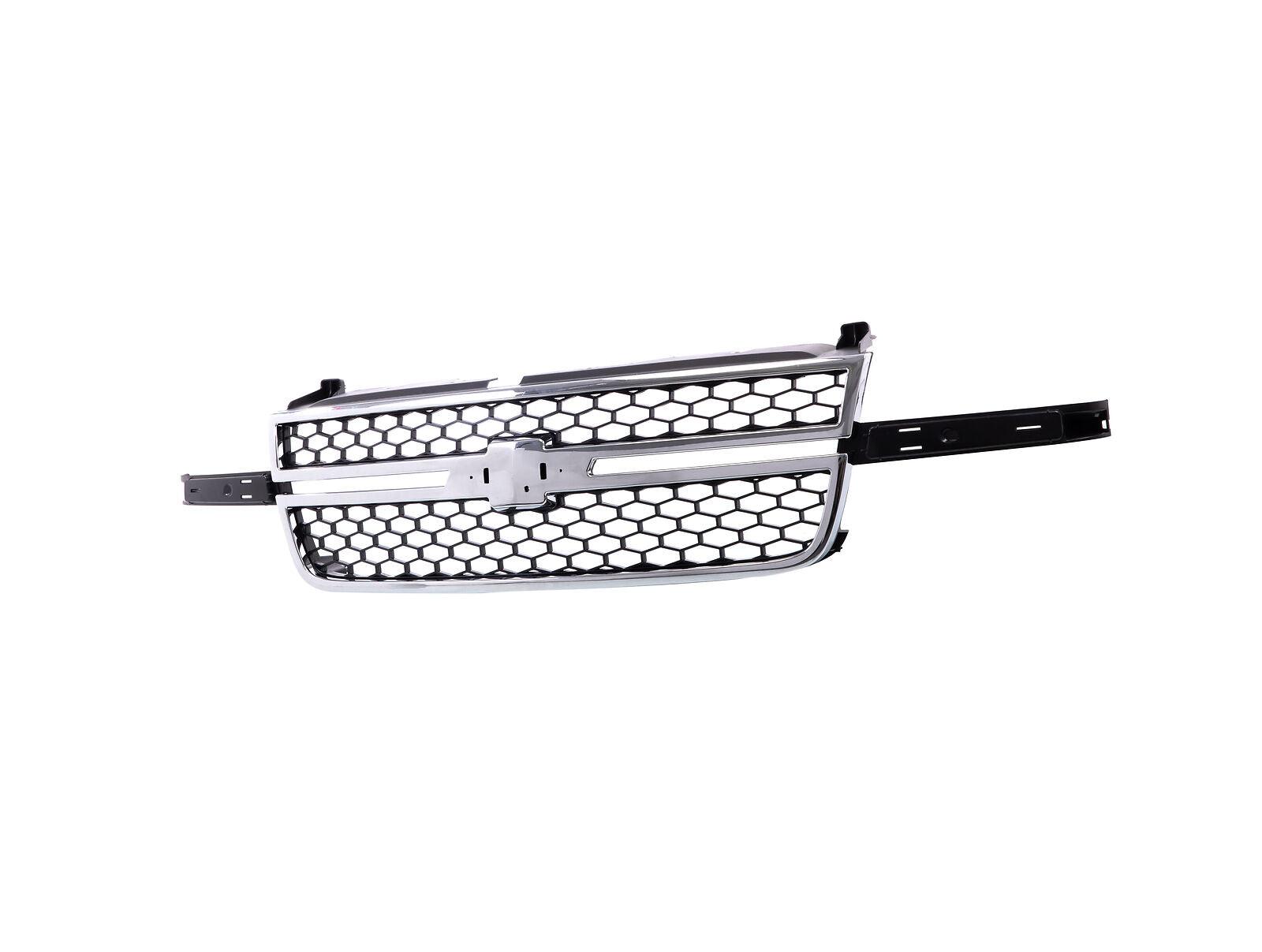 2005-2007 Chevrolet Silverado Hybrid Grille Chrome Frame , GM1200589. Professional-grade auto body part.