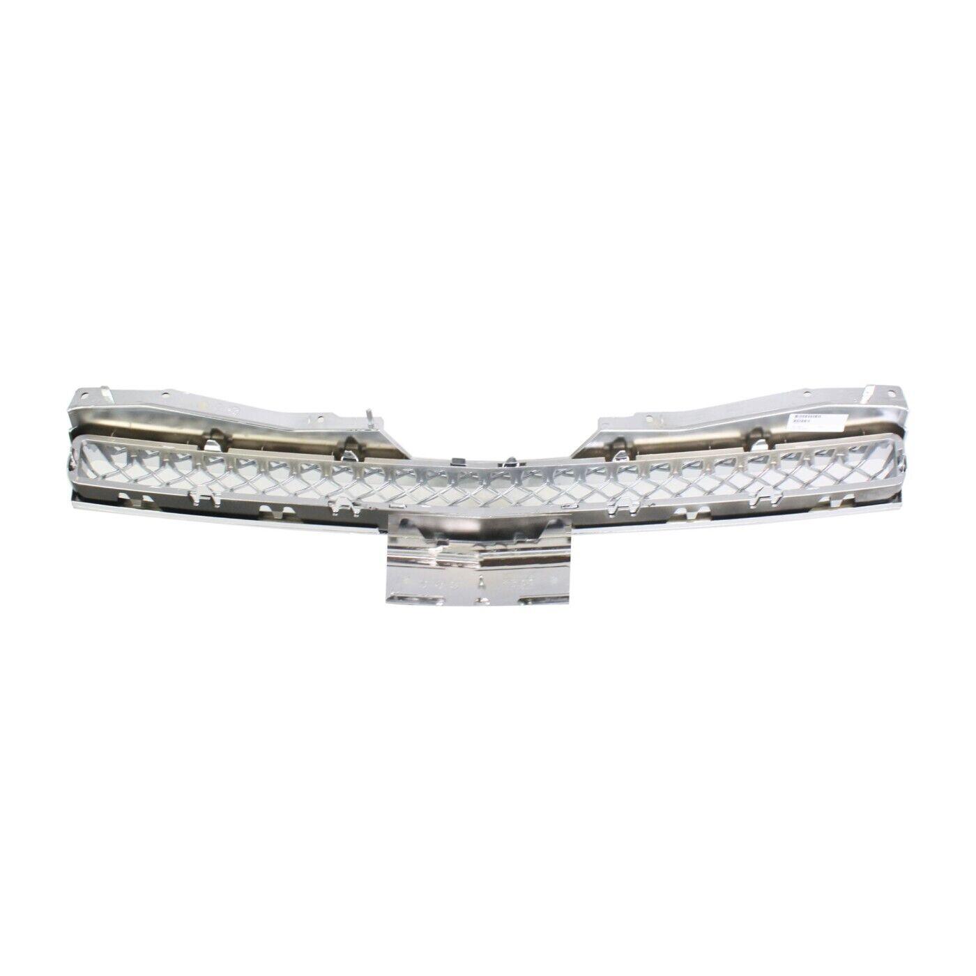 2007-2014 Chevrolet Tahoe Grille Upper Chrome With Platinum Frame Withoutff Rd , GM1200596. Designed for OEM alignment.