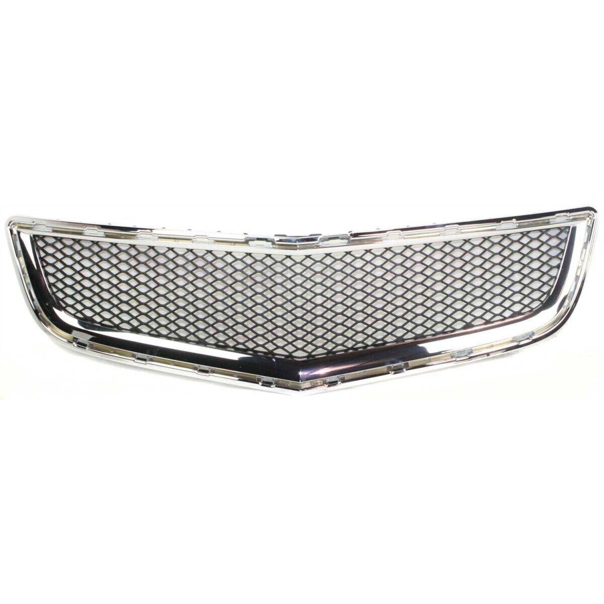 2009-2012 Chevrolet Traverse Grille Black With Chrome Moulding , GM1200615. Installed view for reference.