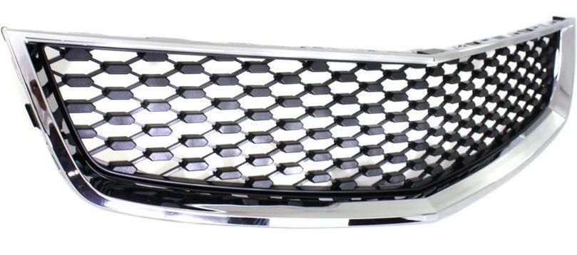 2010-2015 Chevrolet Equinox Grille Lower Black/Chrome , GM1200621. OEM-style replacement.
