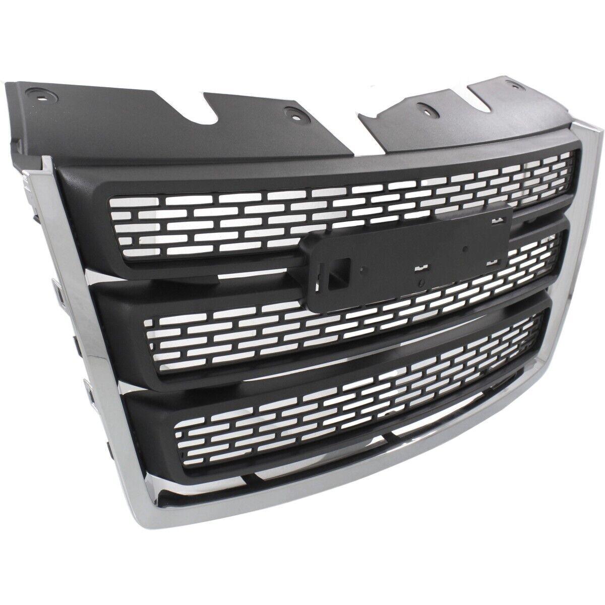 2010-2015 Gmc Terrain Grille Matte-Black With Chrome Mldg , GM1200630. Lightweight yet durable construction.