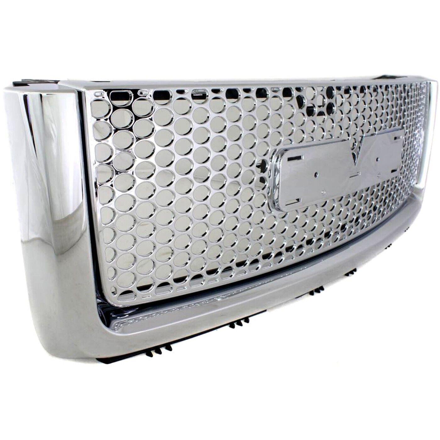 2007-2013 Gmc Denali 1500 Grille Chrome/Black Denali , GM1200631. Factory-style replacement part.