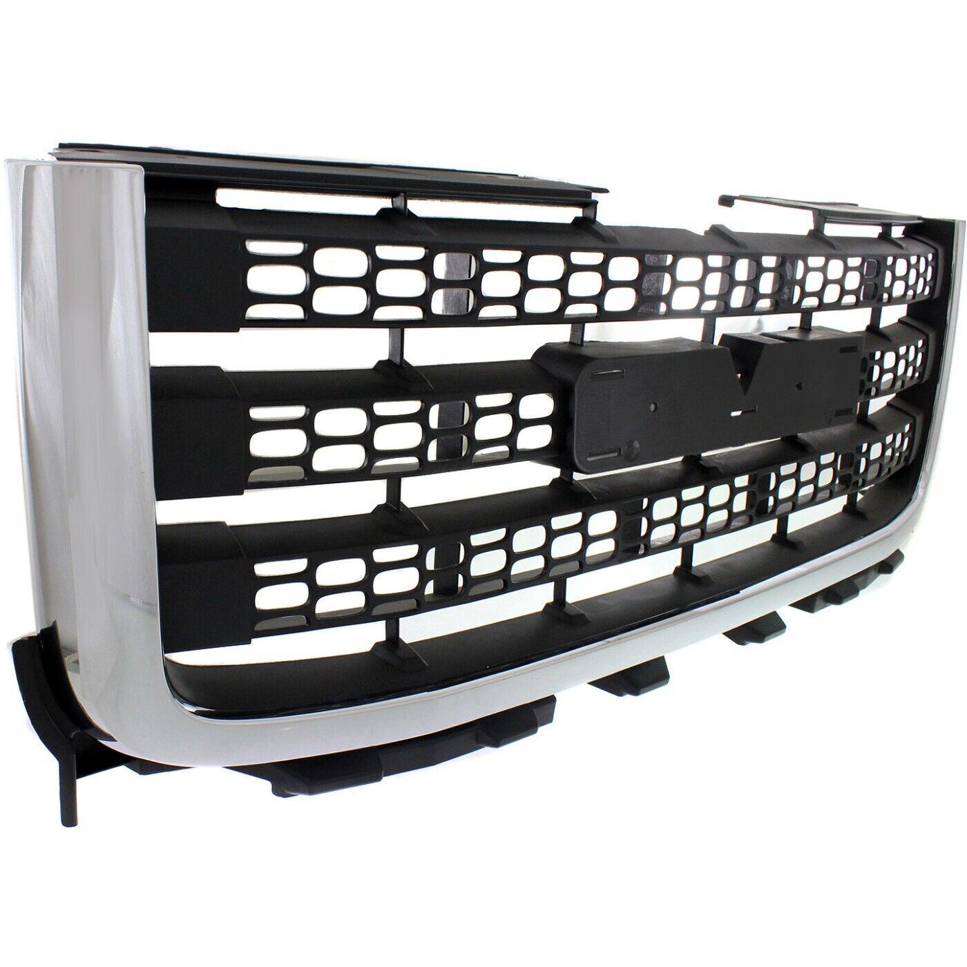 2011-2014 Gmc Sierra 3500 Grille Matte-Dk Gray With Chrome Mldg 2500/3501 , GM1200633. Tested for reliable performance.