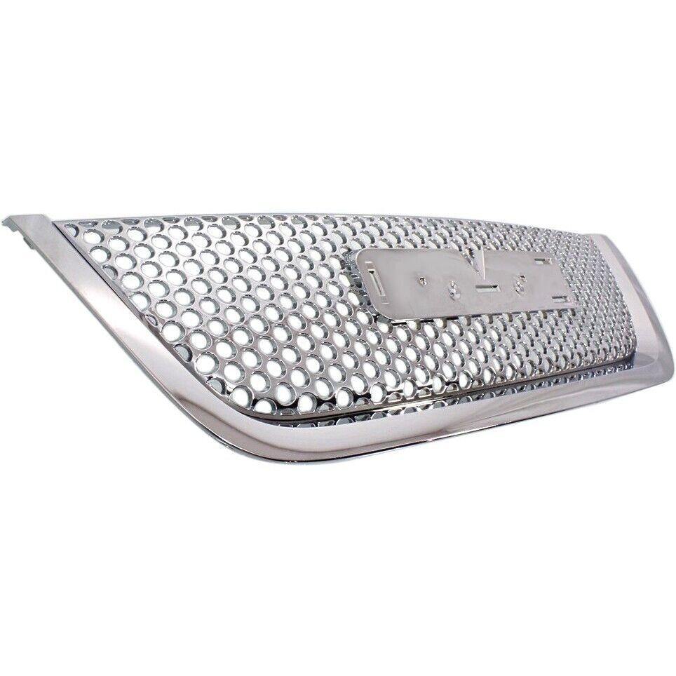 2011-2012 Gmc Acadia Grille Chrome Denali , GM1200634. Side view of the replacement part.