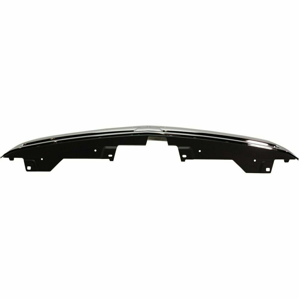 2009-2013 Chevrolet Silverado Hybrid Grille Chrome With Chrome Frame , GM1200655. Side view of the replacement part.