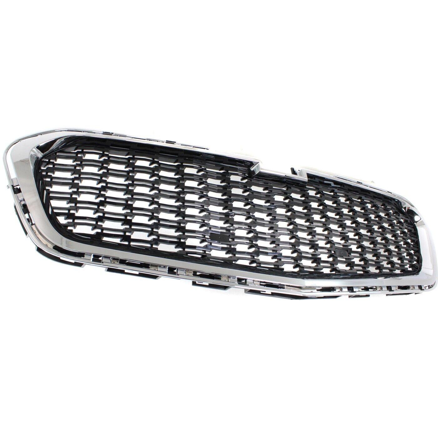 2014-2015 Chevrolet Malibu Grille Center Black With Chrome Moulding , GM1200675. High-strength and long-lasting.
