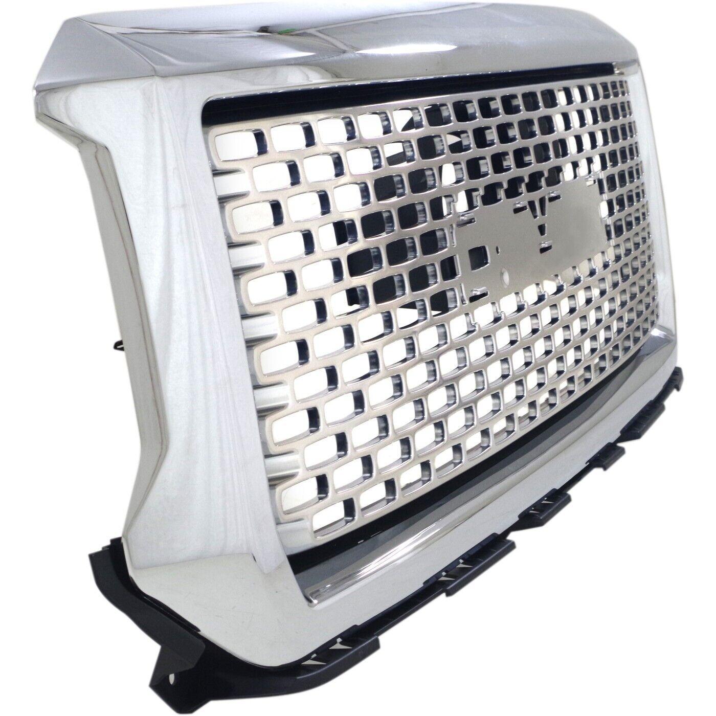 2014-2015 Gmc Denali 1500 Grille With Chrome Moulding Denali , GM1200681. Professional-grade auto body part.