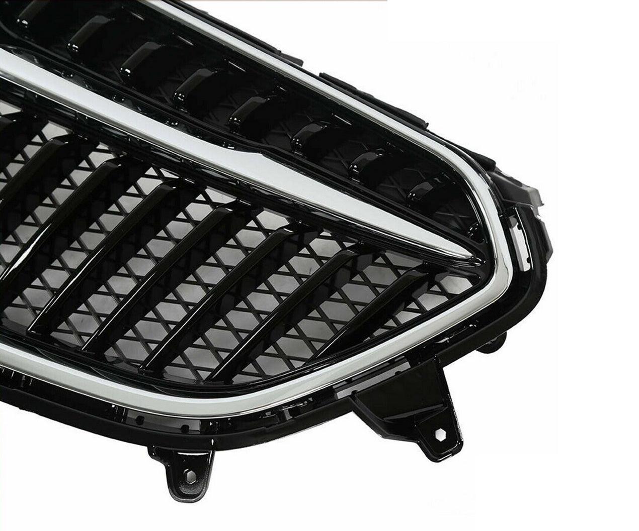 2017-2022 Buick Encore Grille Black With Chrome Inner/Outer Moulding , GM1200755. Exact fit for vehicle restoration.