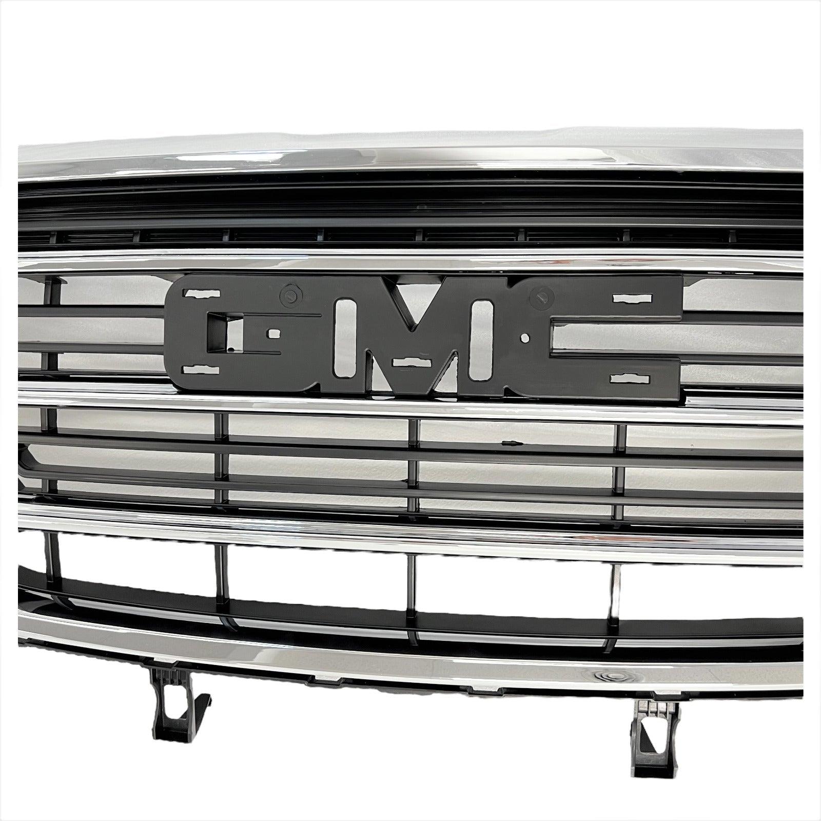 2018-2021 Gmc Terrain Grille Chrome Bars With Chrome Frame/Moulding Slt Model , GM1200758. Designed for OEM alignment.