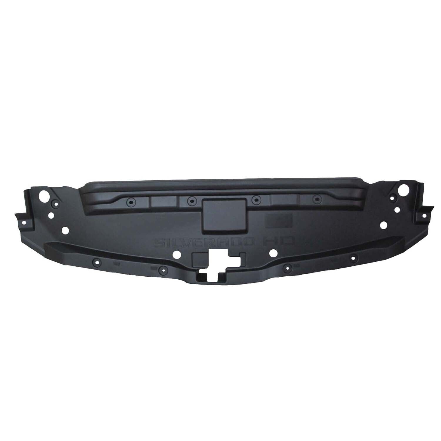 2015-2019 Chevrolet Silverado 3500 Radiator Support Cover , GM1224132. Side view of the replacement part.