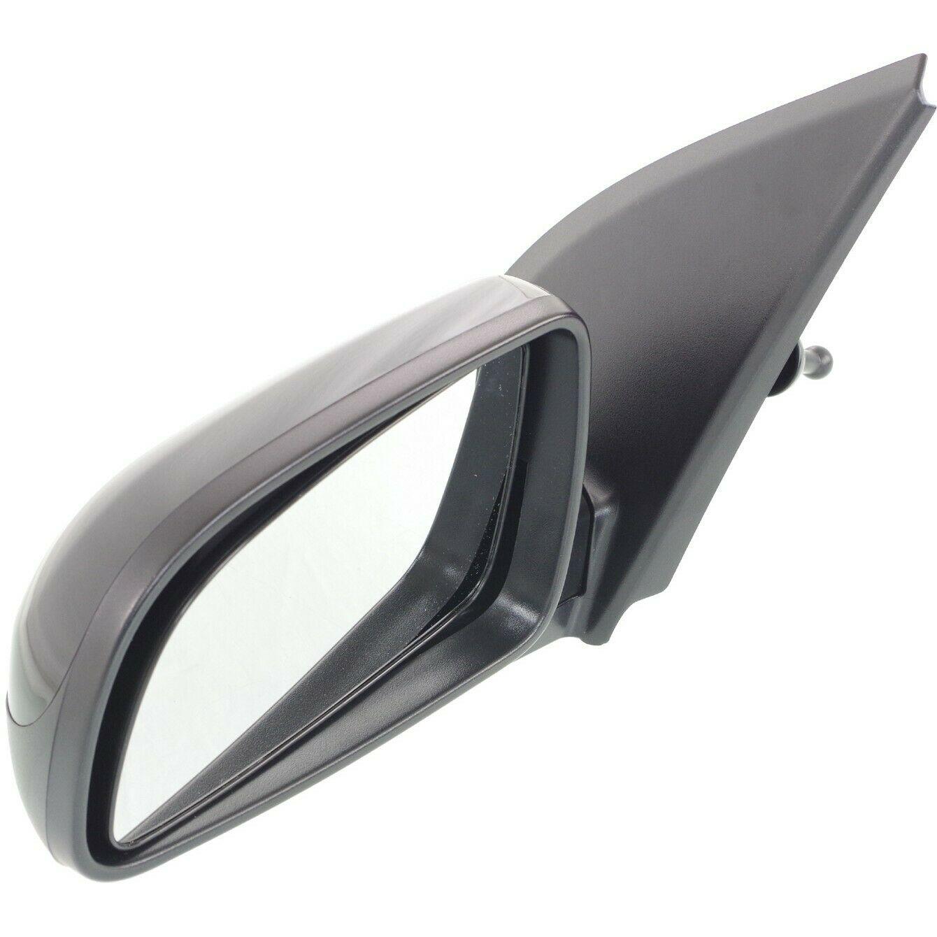 2007-2008 Pontiac Wave Sedan Mirror Driver Side Manual , GM1320329. Side view of the replacement part.