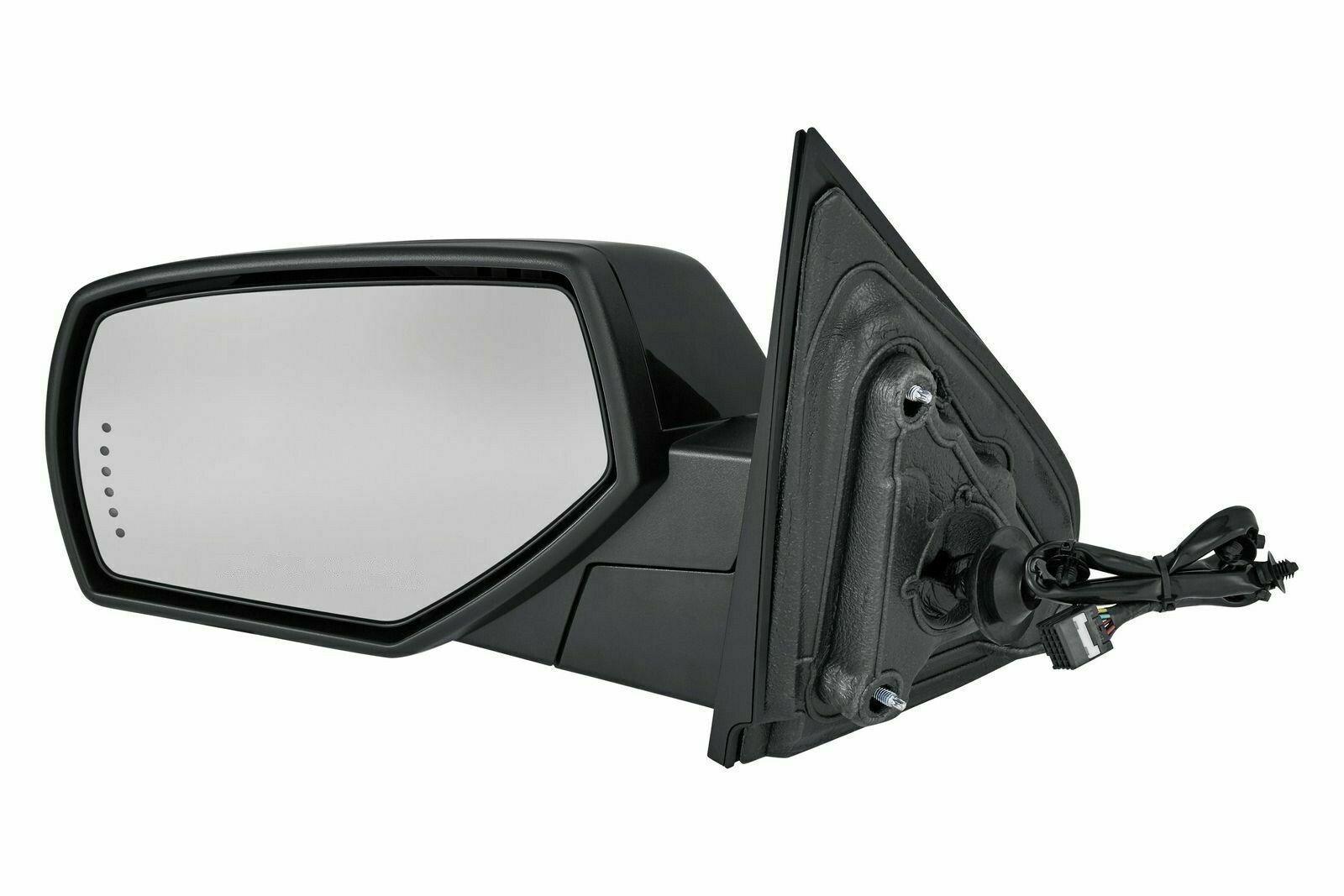 2019 Chevrolet Silverado 1500 Legacy Mirror Driver Side Power , GM1320504. Side view of the replacement part.