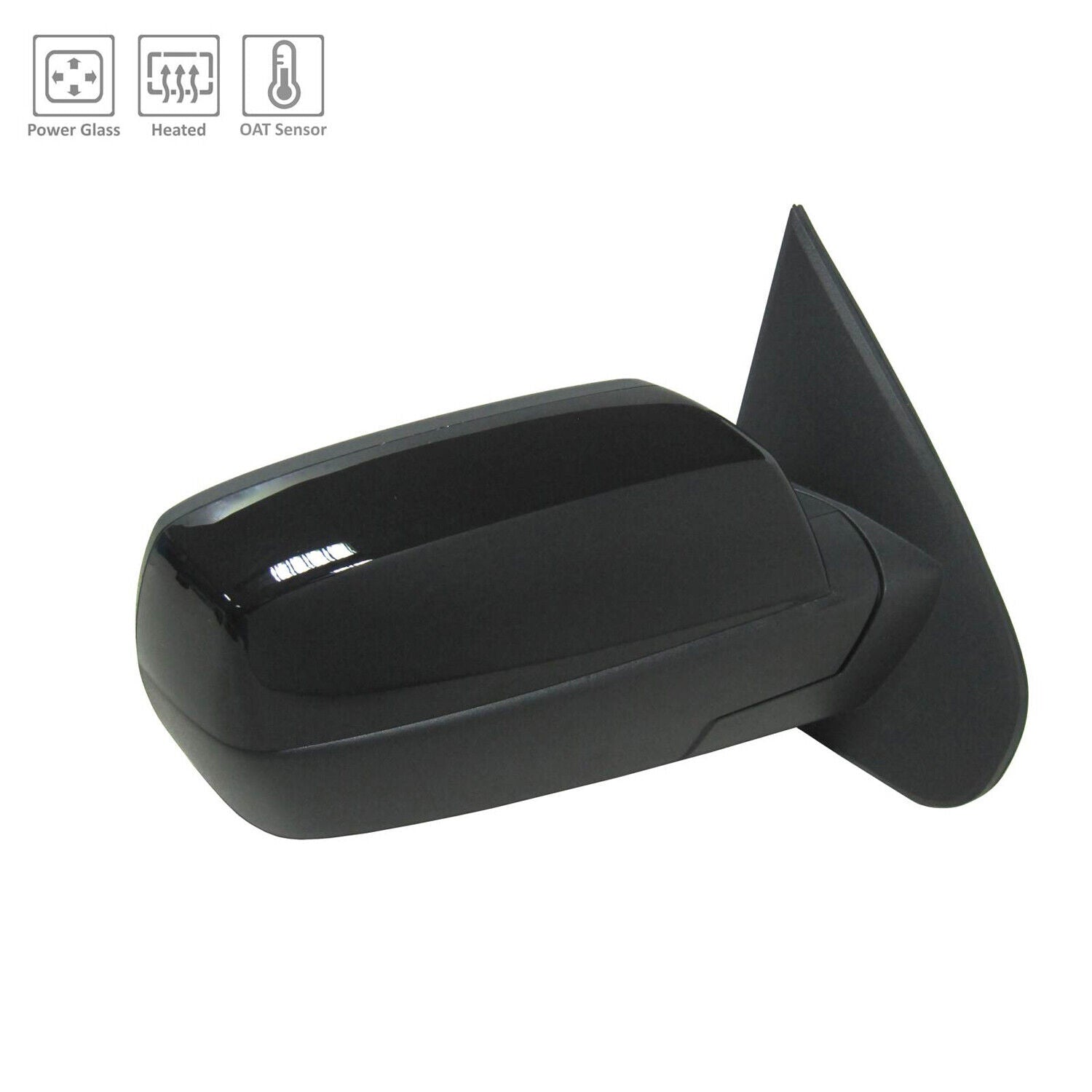 2015-2019 Chevrolet Silverado 3500 Mirror Passenger Side Power , GM1321568. Angle view for visual reference.