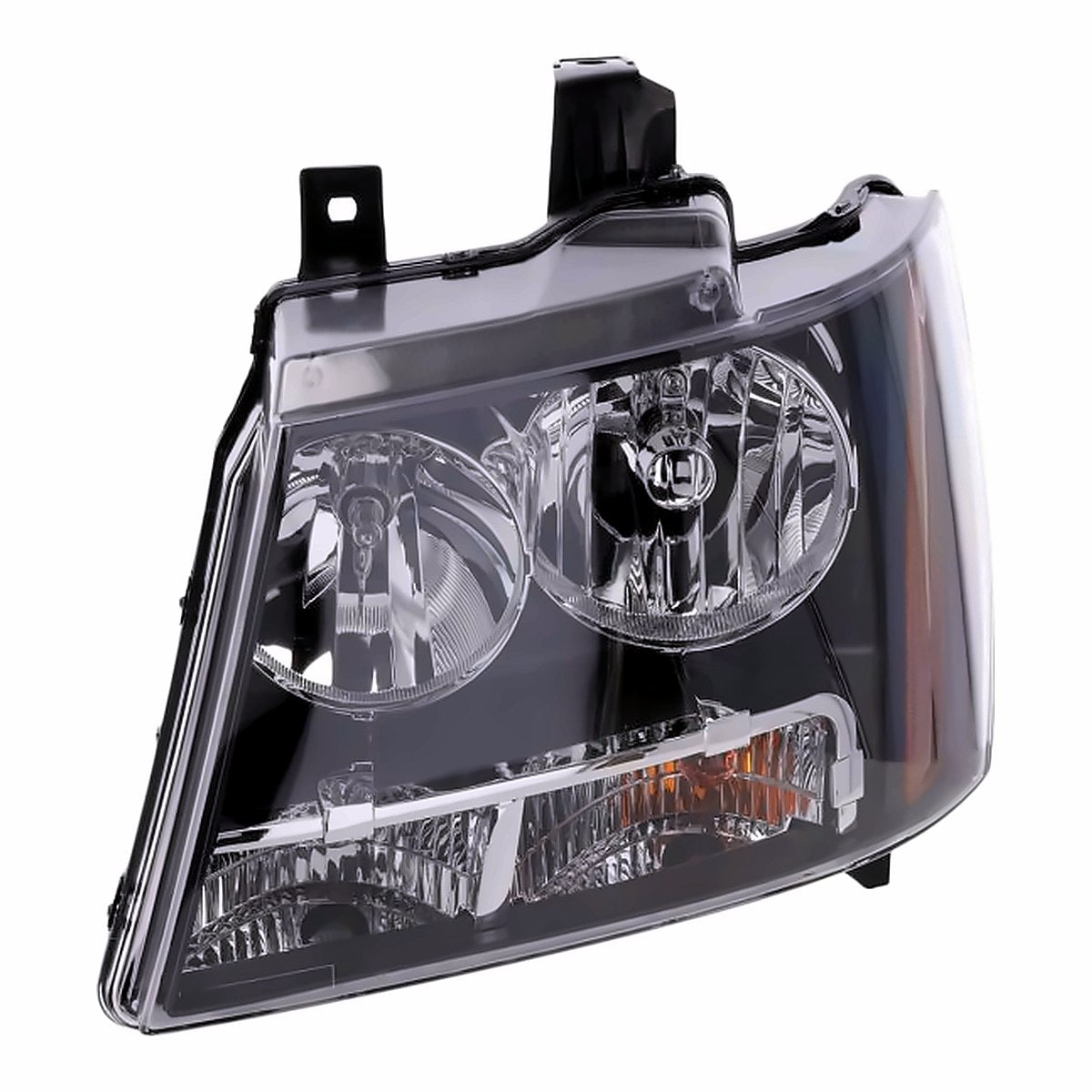 2007-2013 Chevrolet Avalanche Driver Side Head Lamp, gm2502263. Front view.