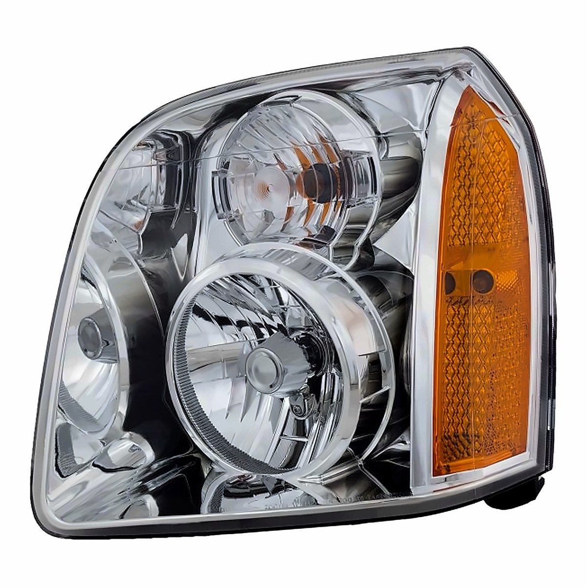 2007-2014 GMC Yukon Driver Side Head Lamp, gm2502265. Front view.