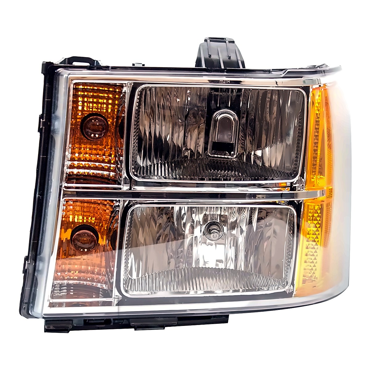 2009-2013 GMC Sierra Hybrid Driver Side Head Lamp, gm2502283. Front view.