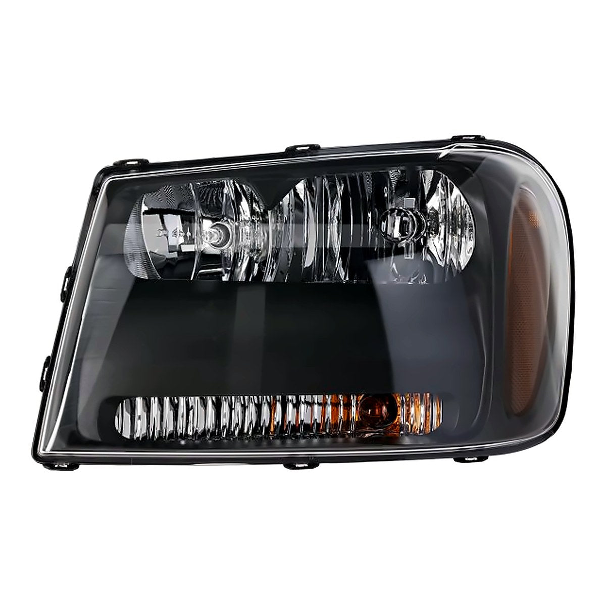 2006-2009 Chevrolet Trailblazer Driver Side Head Lamp, gm2502304. Front view.