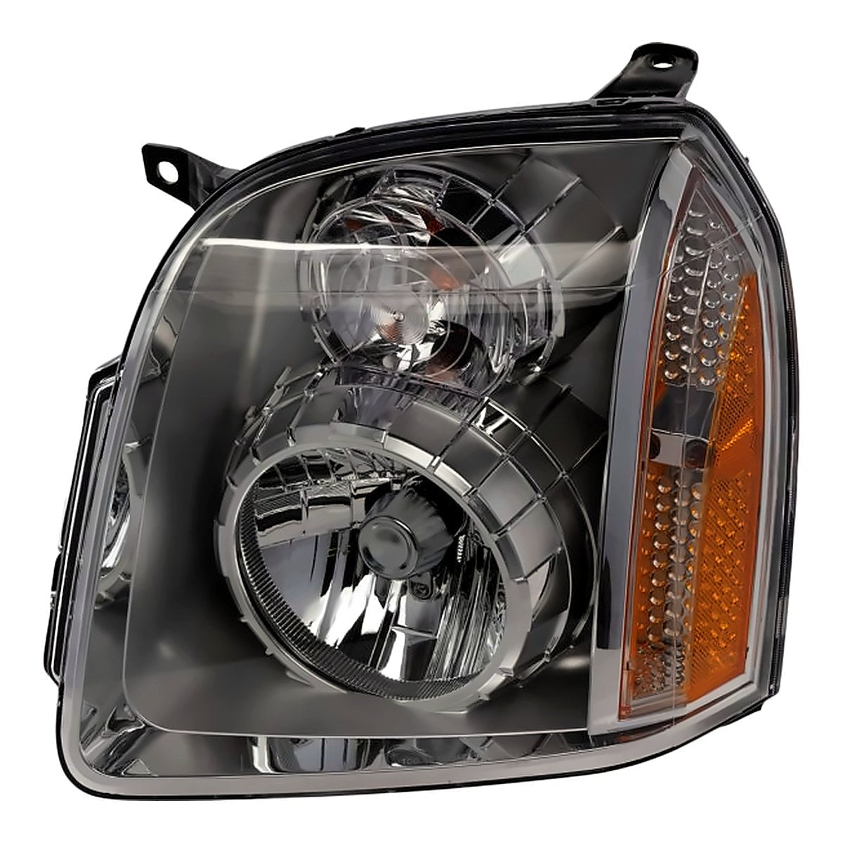 2007-2014 GMC Yukon Xl Denali Driver Side Head Lamp, gm2502318. Front view.