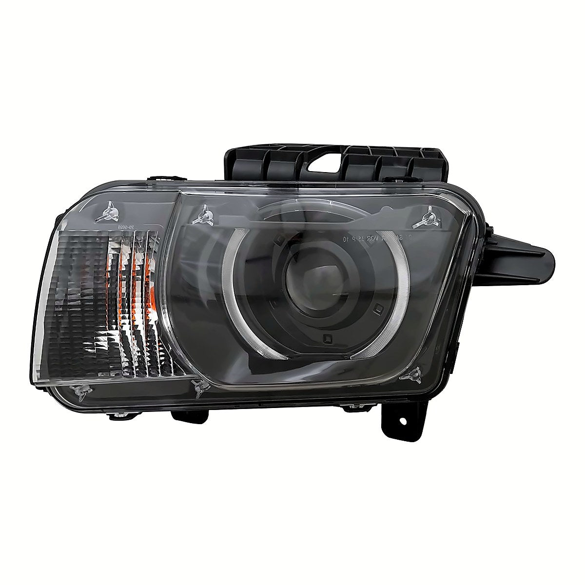 2010-2013 Chevrolet Camaro Driver Side Head Lamp, gm2502340. Front view.