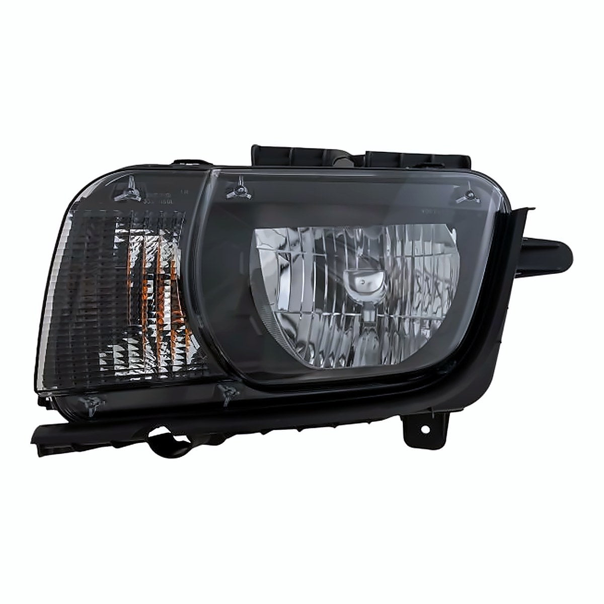 2010-2013 Chevrolet Camaro Driver Side Head Lamp, gm2502346. Front view.