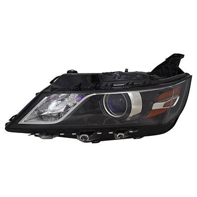 2014 Chevrolet Impala Head Lamp Driver Side Halogen , GM2502388. Designed for OEM alignment.