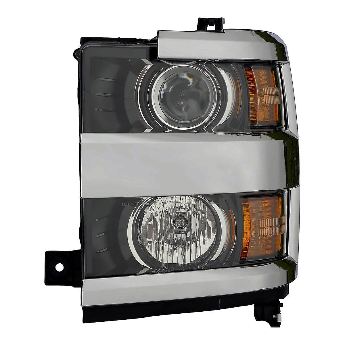 2015-2019 Chevrolet Silverado 3500 Driver Side Head Lamp, gm2502416. Front view.