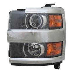 2015-2019 Chevrolet Silverado 3500 Head Lamp Driver Side With Chrome Trim , GM2502416. Durable and impact-resistant.
