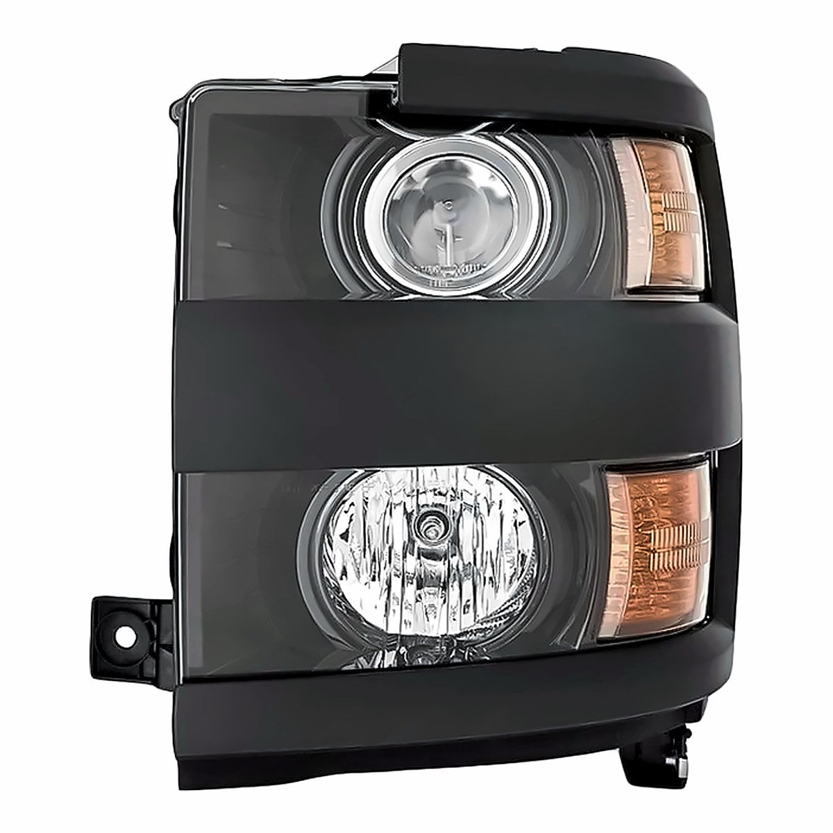 2015-2019 Chevrolet Silverado 3500 Driver Side Head Lamp, gm2502439. Front view.