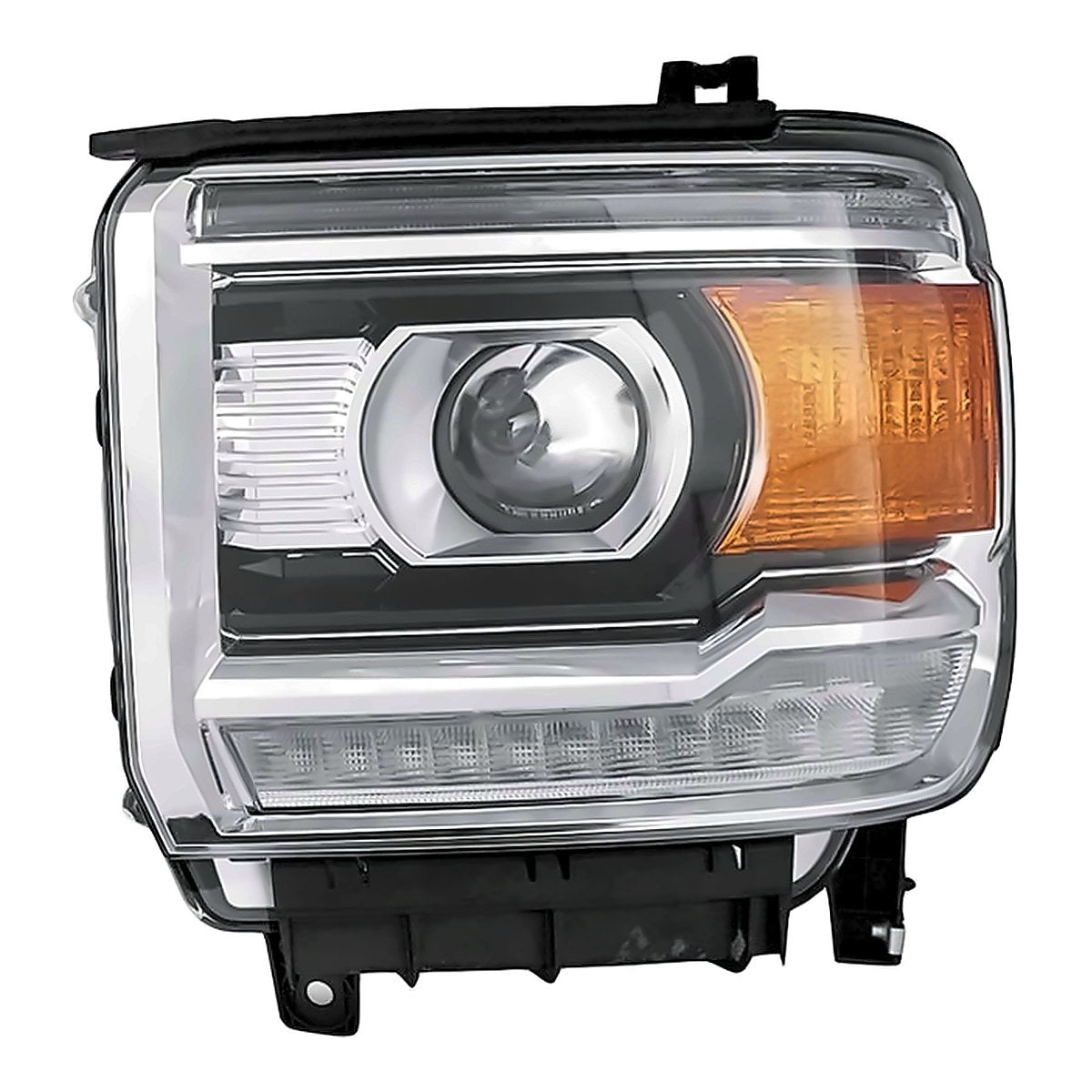 2016-2019 GMC Denali 3500 Driver Side Head Lamp, gm2502471. Front view.