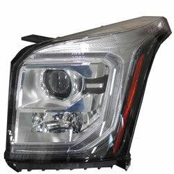 2017-2020 Gmc Yukon Head Lamp Driver Side Halogen Without Logo Second Design , GM2502473. Side view of the replacement part.