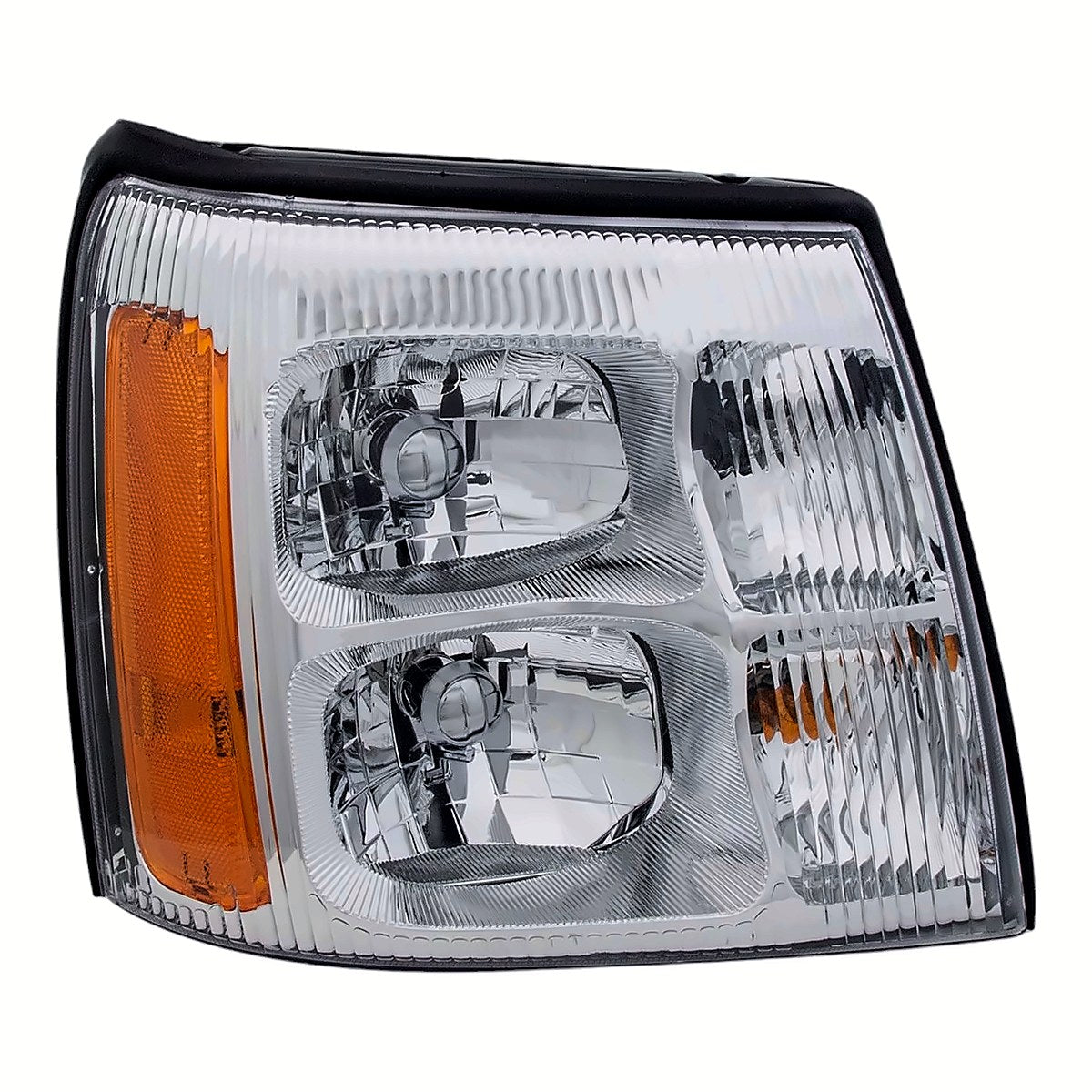 2002-Cadi Lac Escalade Passenger Side Head Lamp, gm2503232. Front view.