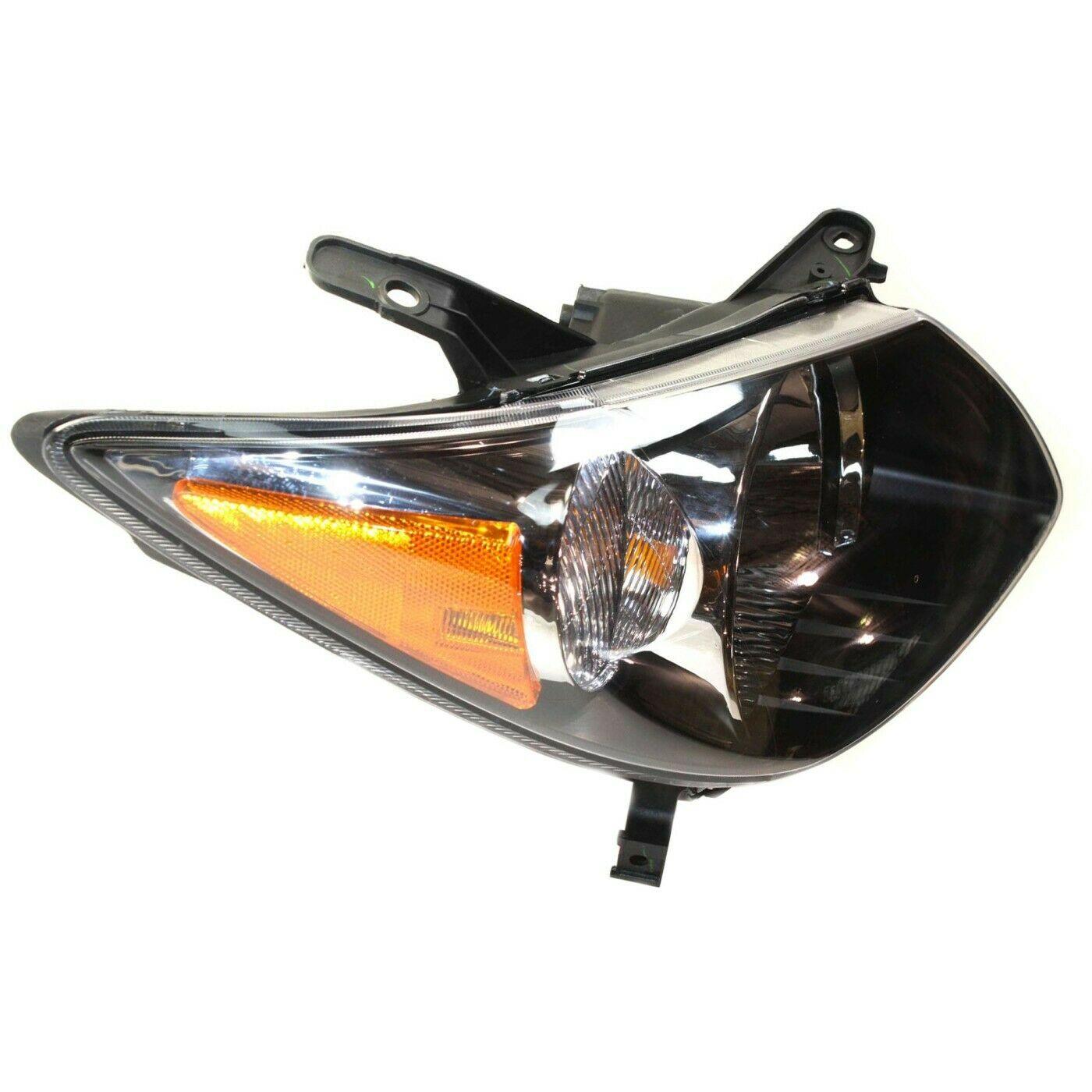 2003-2004 Pontiac Vibe Head Lamp Passenger Side Black Housing , GM2503238. Designed for OEM alignment.