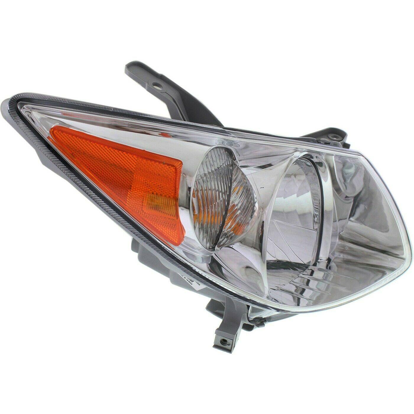 2005-2008 Pontiac Vibe Head Lamp Passenger Side Chrome Housing , GM2503249. Durable and impact-resistant.