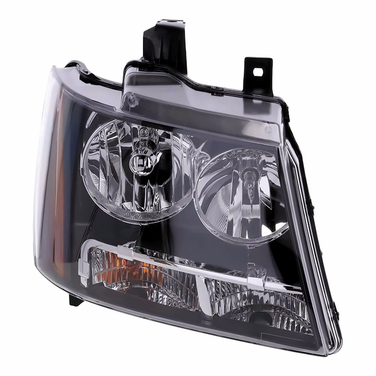 2007-2013 Chevrolet Avalanche Passenger Side Head Lamp, gm2503263. Front view.