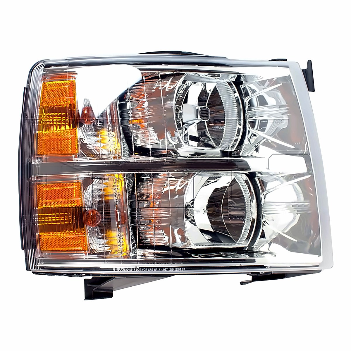 2011-2014 Chevrolet Silverado 2500 Passenger Side Head Lamp, gm2503280. Front view.